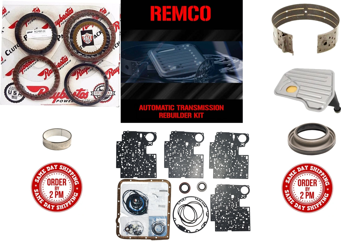 Juego reparacion 4L60E 1993-1997 Raybestos azules y piston