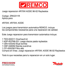 Juego reparacion 4R70W AODE 96-02 Raybestos