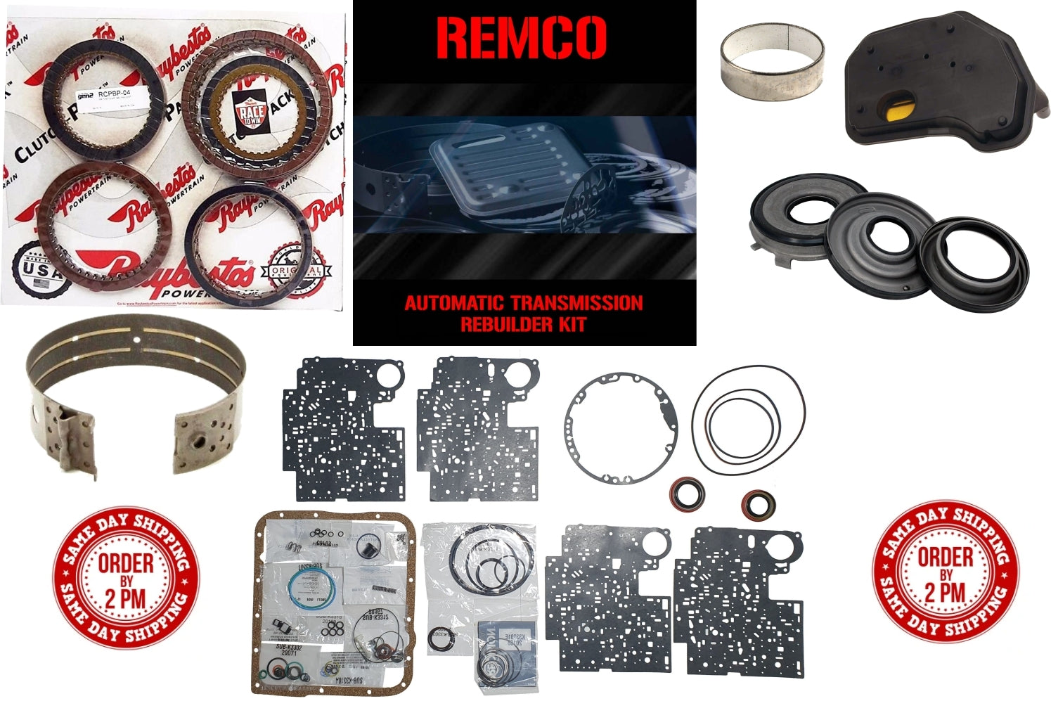 Juego reparacion 4L60E 1997-2003 GEN2 Raybestos azules y pistones