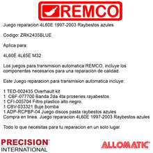 Juego reparacion 4L60E 1997-2003 GEN2 Raybestos azules