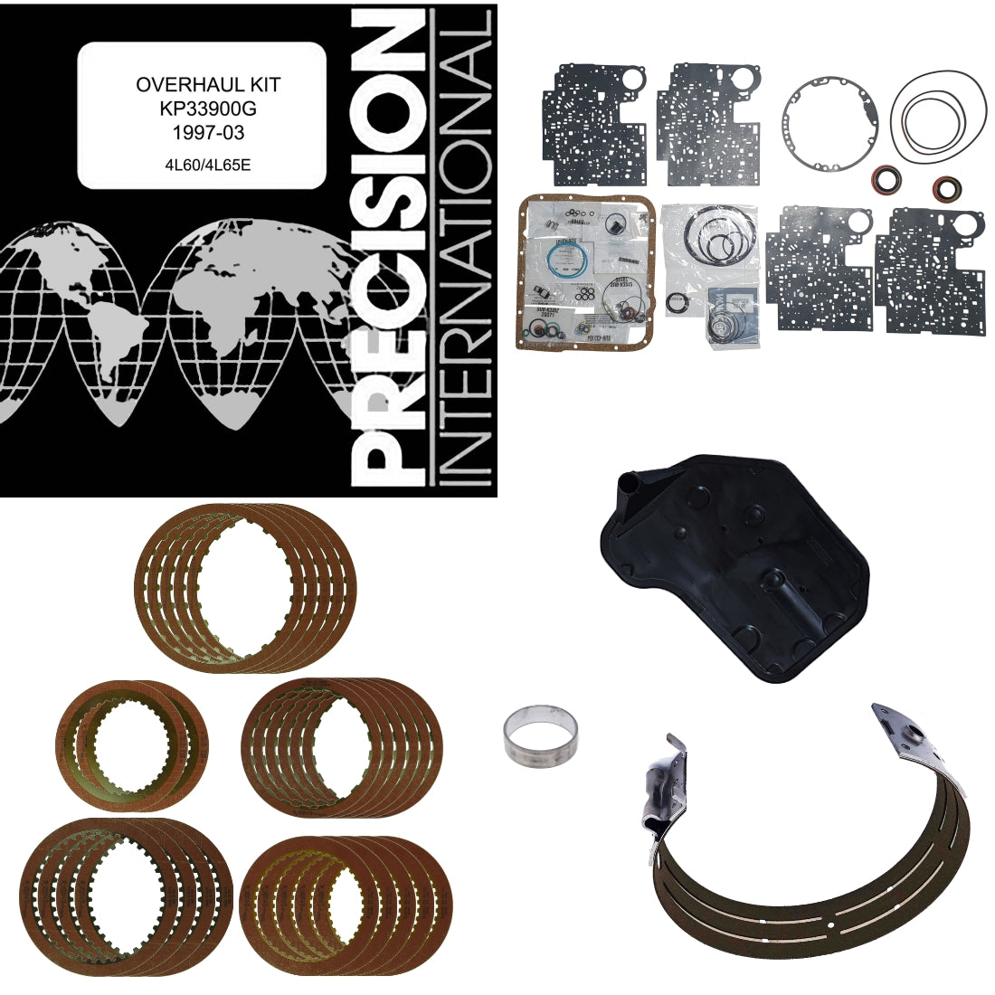 Juego reparacion Chevrolet 4L60E 1997-2003 Stage1 Raybestos rojos
