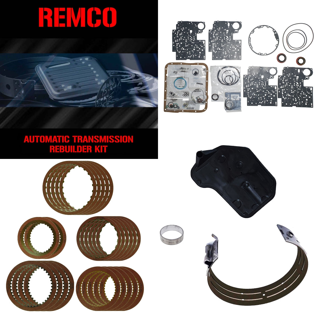 Juego reparacion Chevrolet 4L60E 1997-2003 Stage1 Raybestos rojos