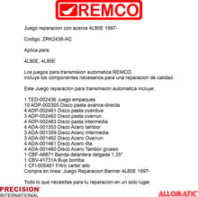 Juego reparacion con aceros 4L80E 1997-