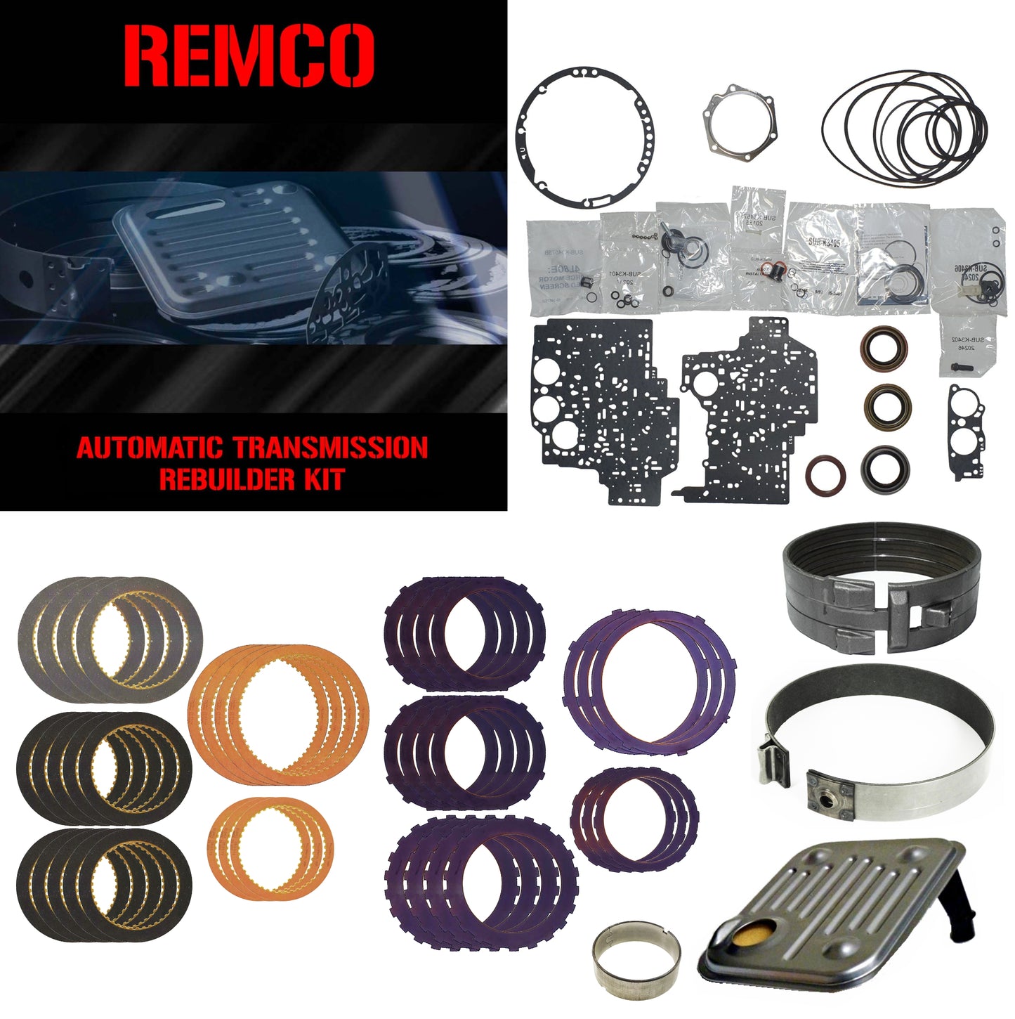 Juego reparacion con aceros y banda reversa 4L80E 1997-
