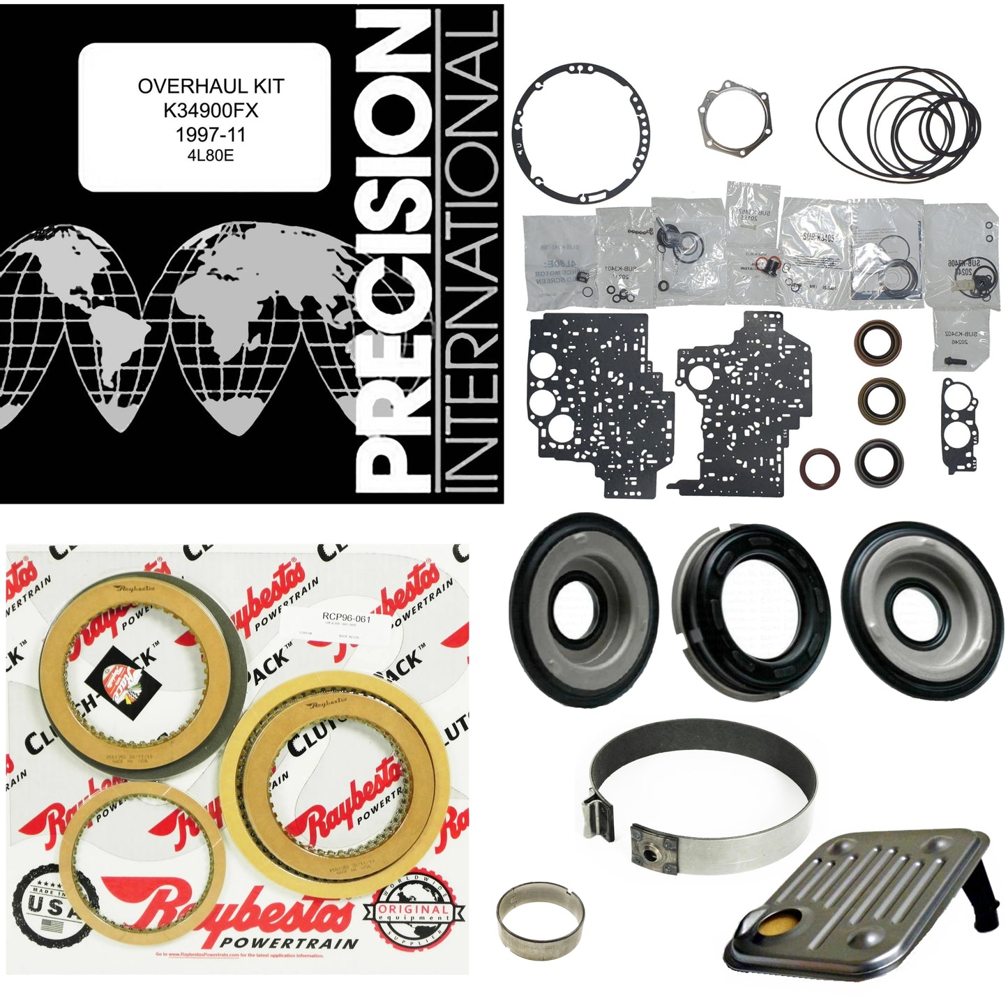Juego reparacion con pistones 4L80E 1997- Raybestos