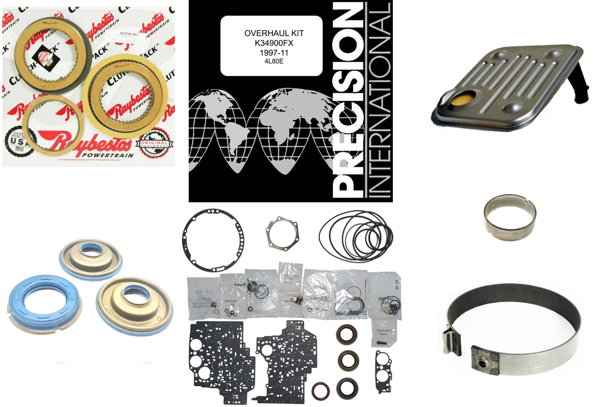 Juego reparacion con pistones 4L80E 1997- Raybestos