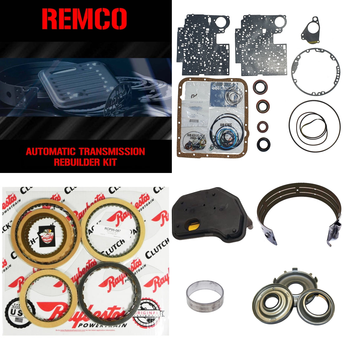 Juego reparacion 4L60E 2003-2013 Raybestos y pistones