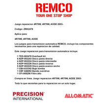 Juego reparacion 4R70W 4R75W AODE 2003-