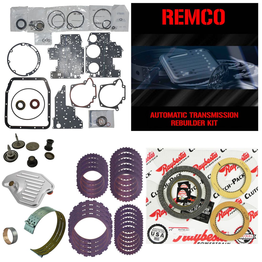 Juego reparacion con pistones y discos acero 4R70W 4R75W AODE 2003- Raybestos