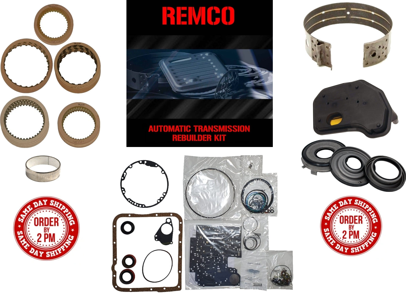 Juego reparacion 4L60E Raybestos 2007- y pistones