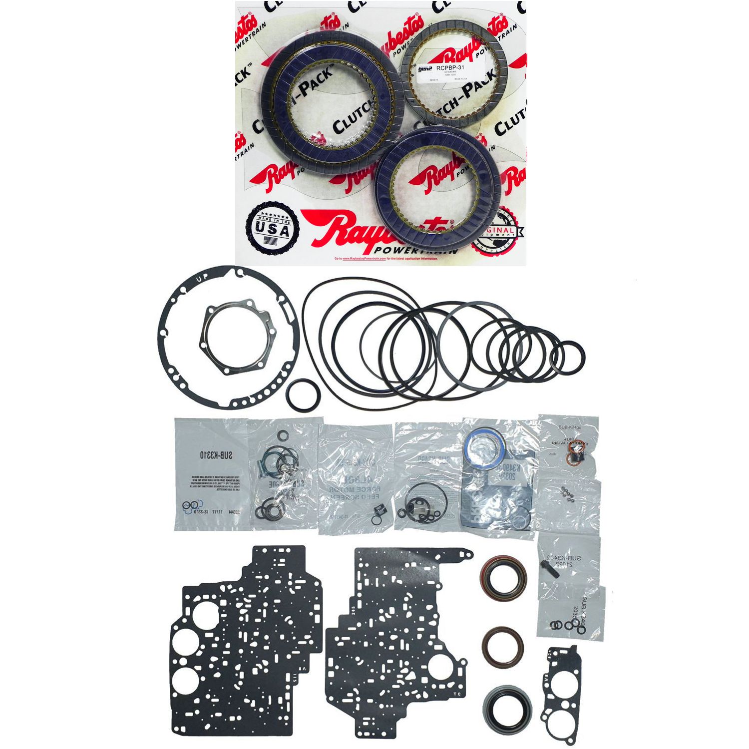 Juego Reparacion Banner 4L80E 89-96 Raybestos Azules