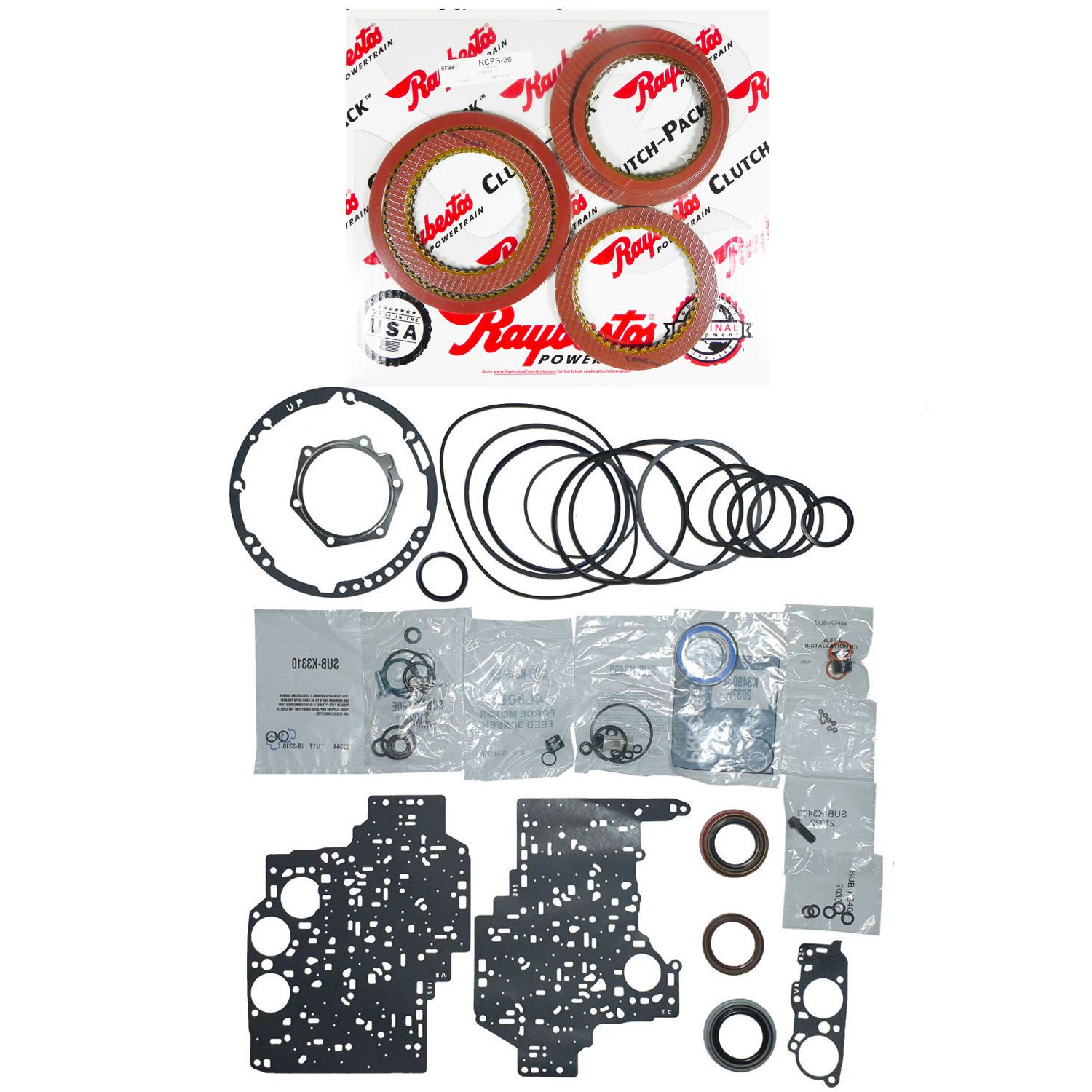 Juego Reparacion Banner 4L80E 89-96 Raybestos Rojos