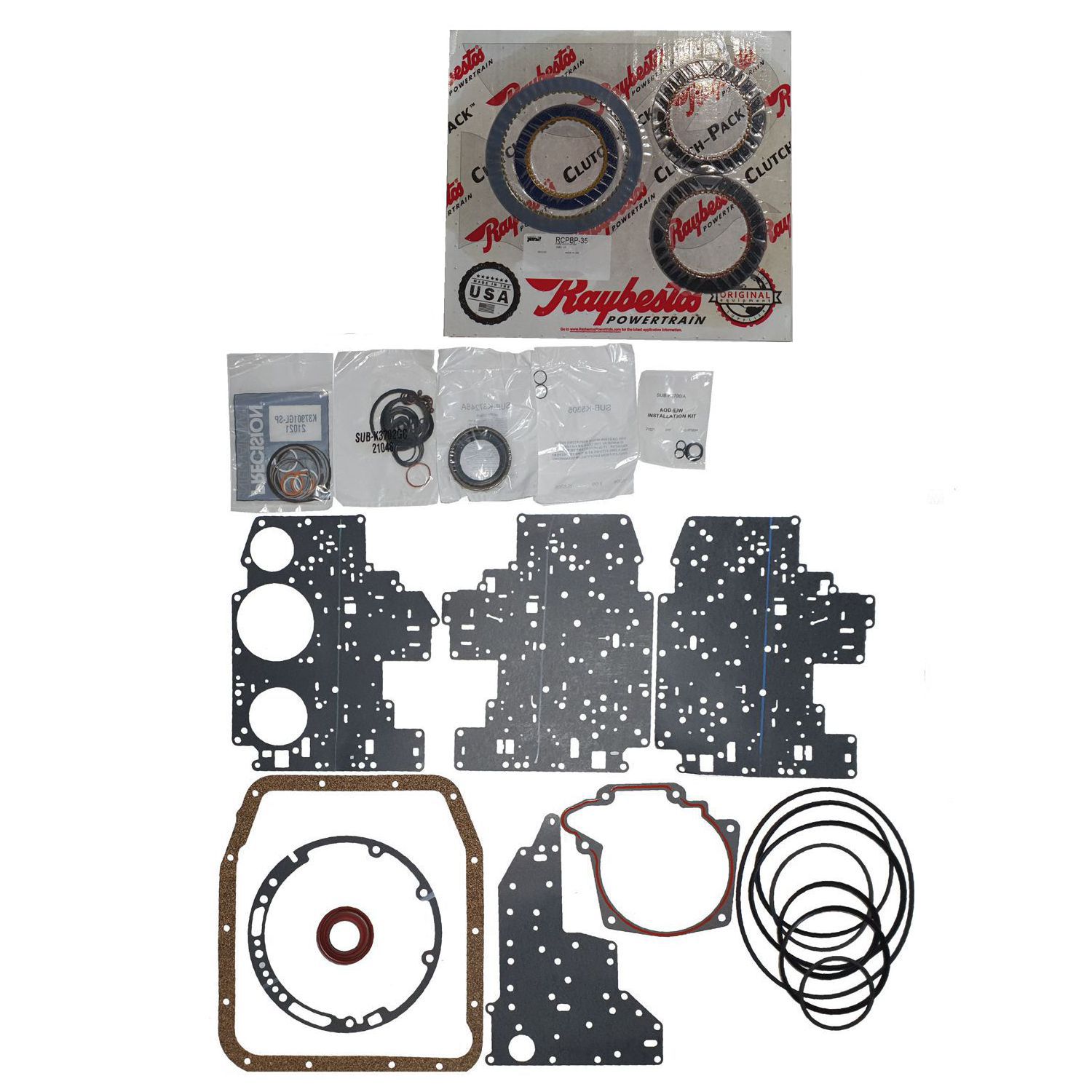 Juego Reparacion Banner 4R70W AODE 96-02 Raybestos Azules