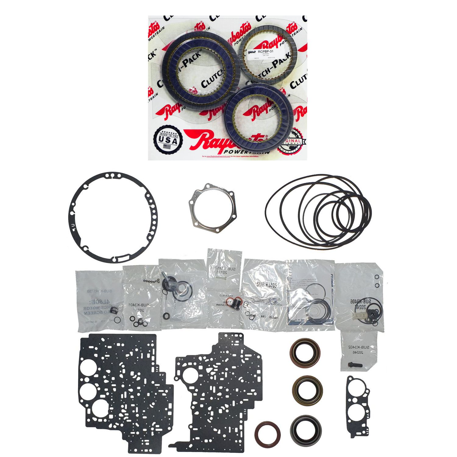 Juego Reparacion Banner 4L80E 1997- Raybestos Azules