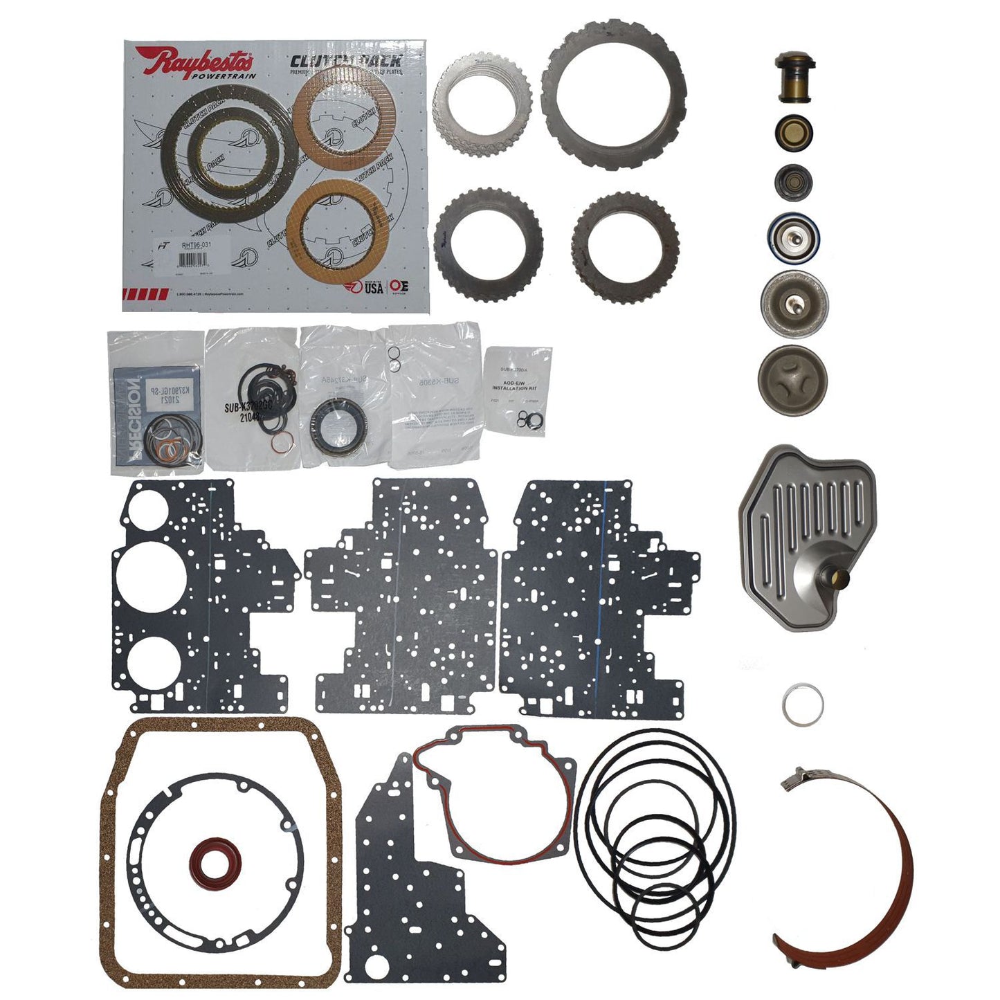 Juego reparacion pistones discos acero4R70W AODE 96-02 Raybestos