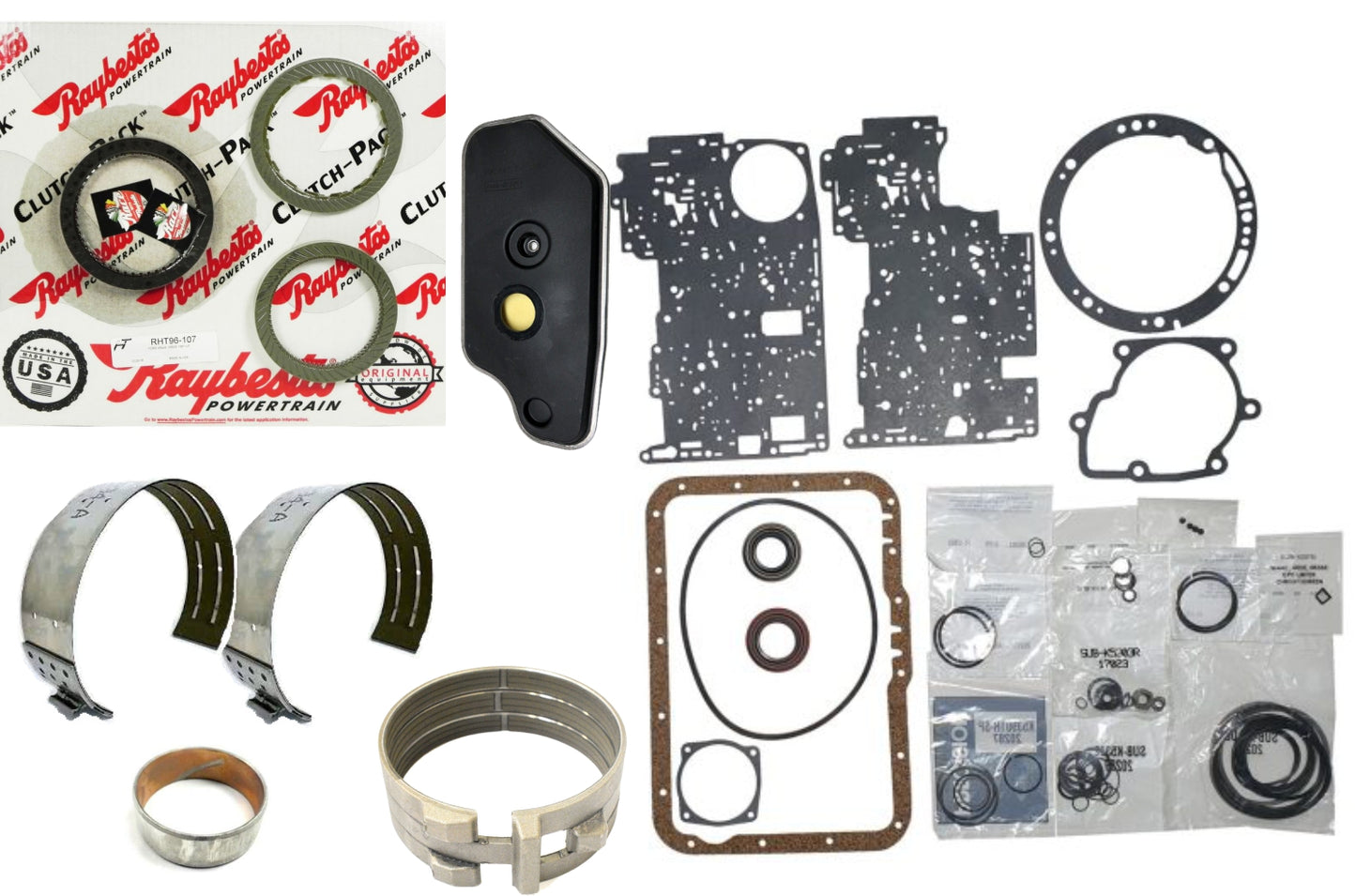 Juego reparacion 4R55E 1997 filtro bajo raybestos banda reversa