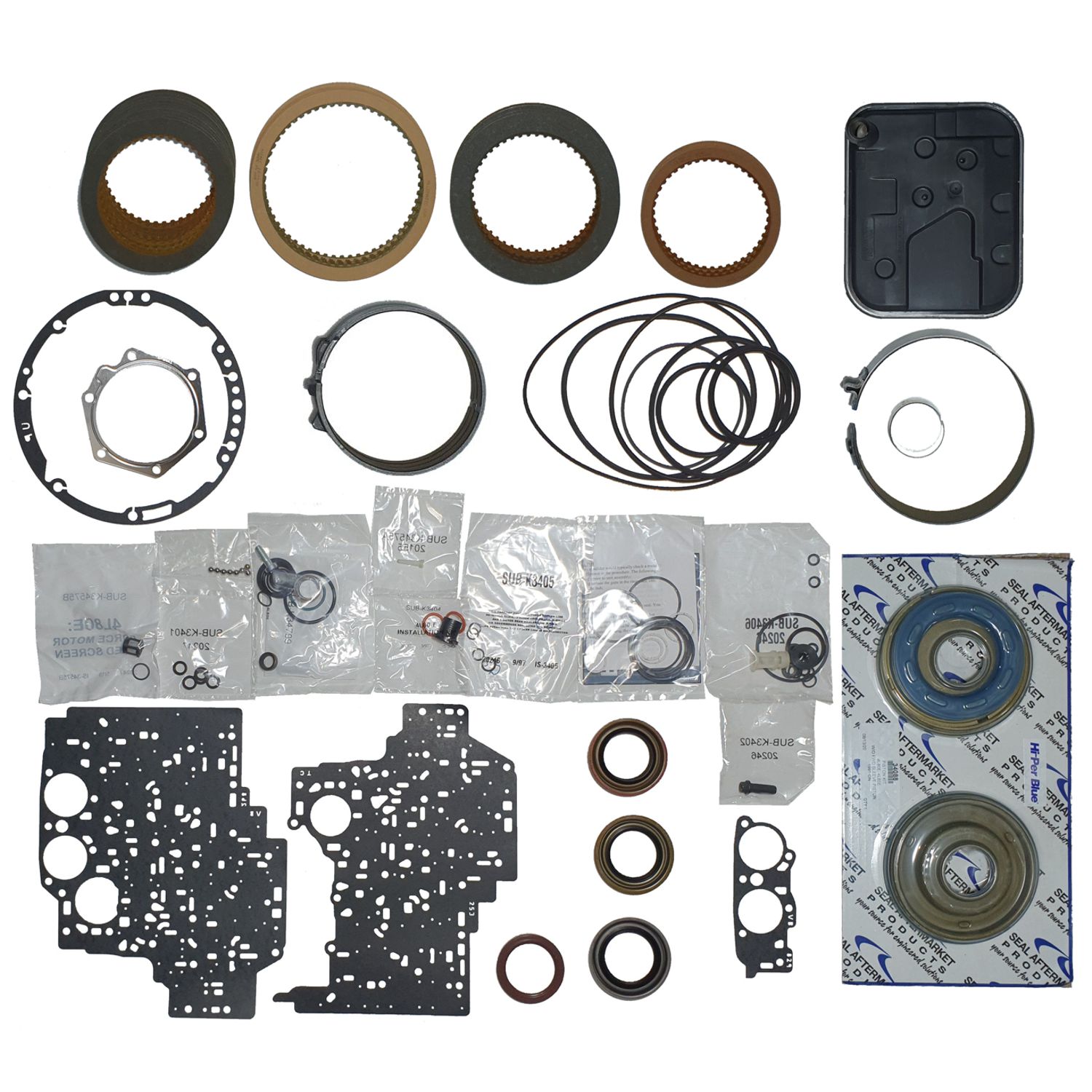 Juego reparacion con pistones y banda reversa 4L80E 1997-