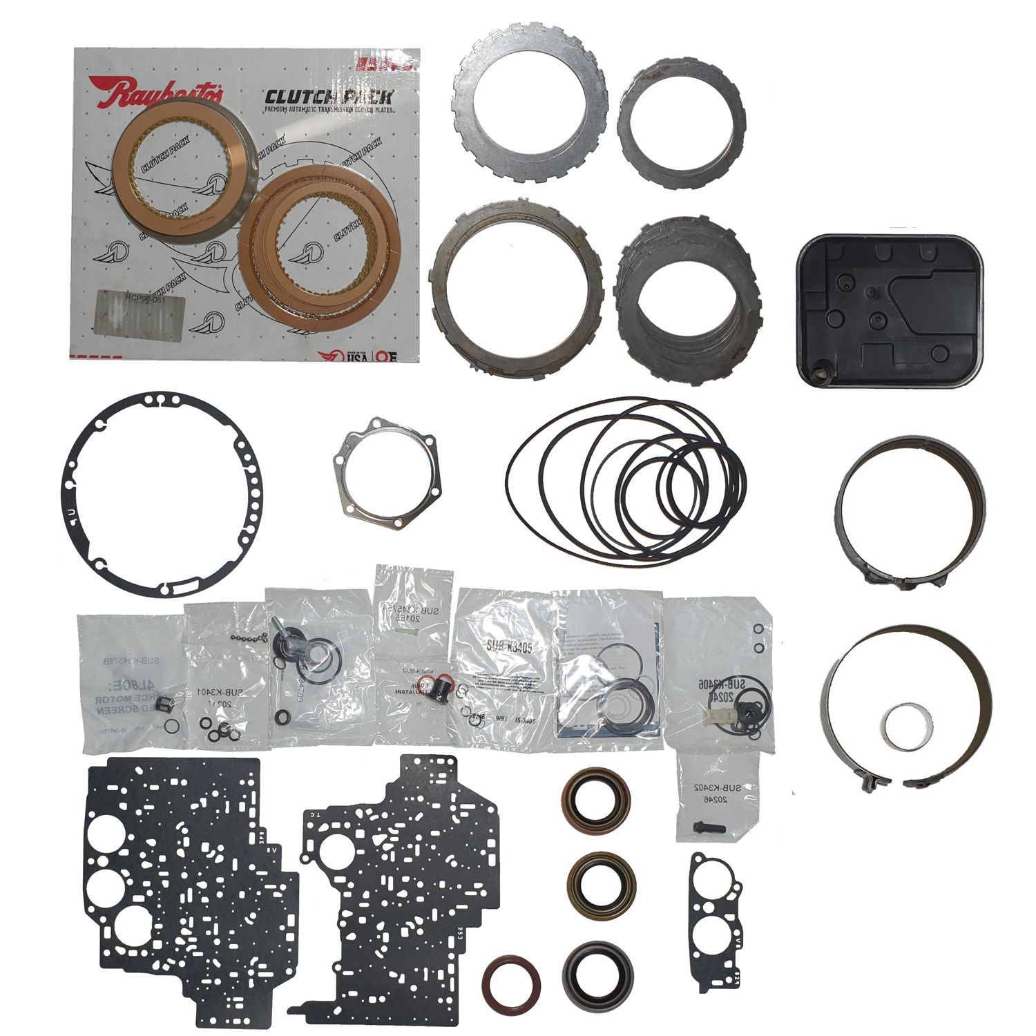 Juego reparacion con aceros y banda reversa 4L80E 1997- Raybestos