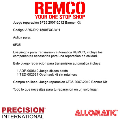 Juego reparacion 6F35 2007-2012 Banner Kit