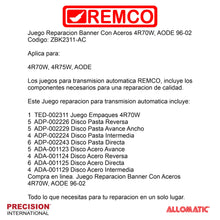 Juego Reparacion Banner Con Aceros 4R70W AODE 96-02