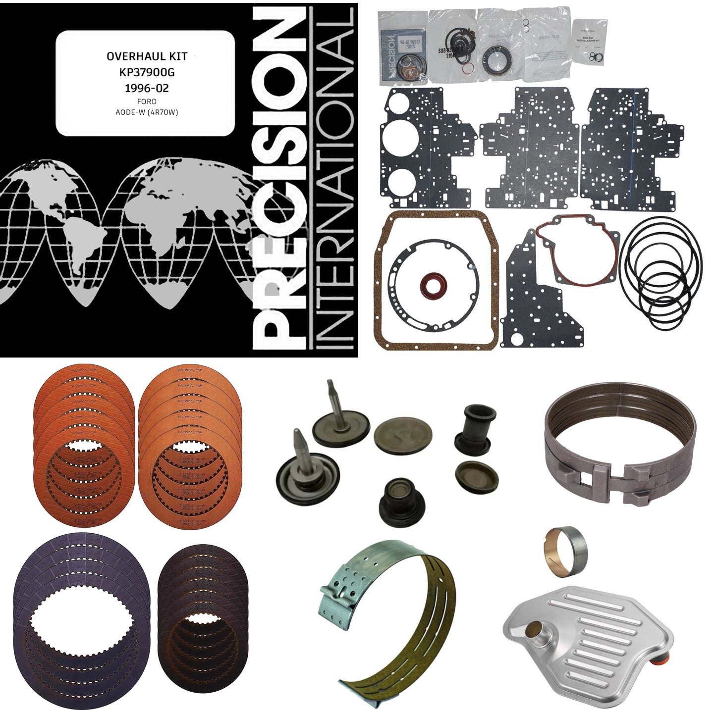 Juego reparacion pistones banda reversa 4R70W AODE 1996-2002