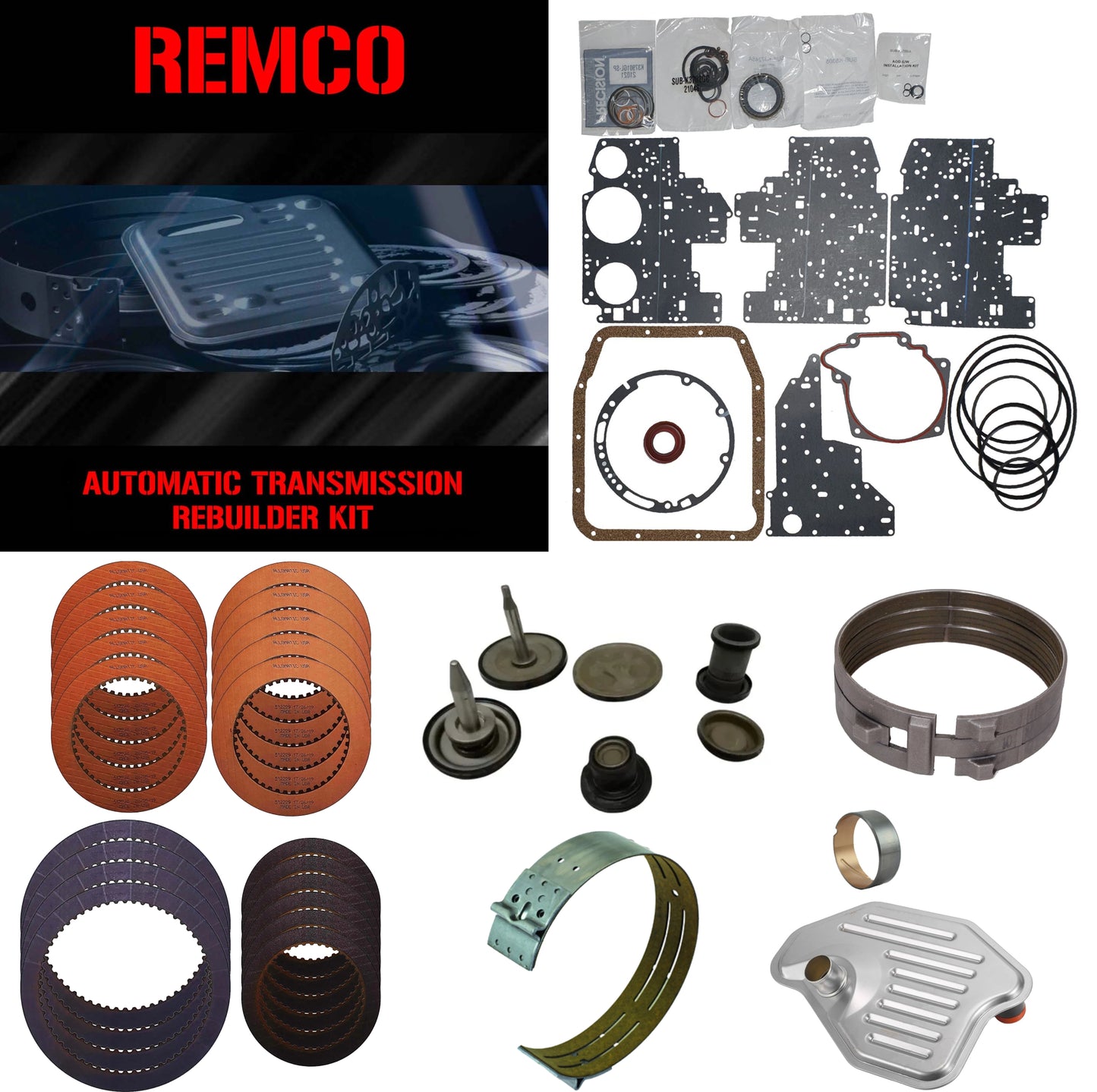 Juego reparacion pistones banda reversa 4R70W AODE 1996-2002