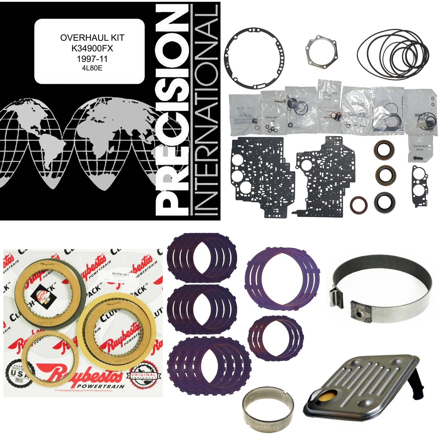 Juego reparacion con aceros 4L80E 1997- Raybestos