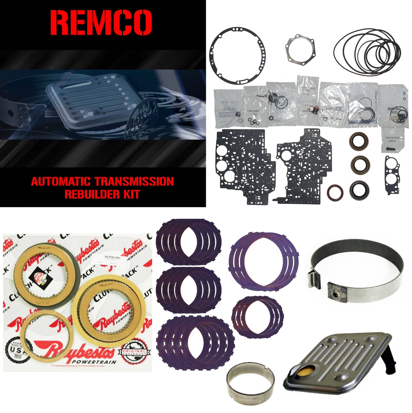 Juego reparacion con aceros 4L80E 1997- Raybestos