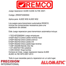 Juego reparacion 4L60E 4L65E 4L70E 2007-